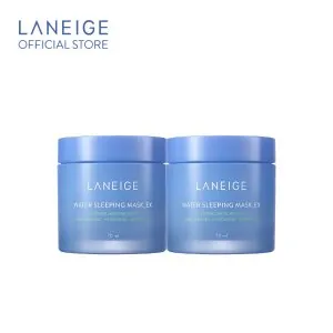 LANEIGE Water Sleeping Mask_EX 70ml. 2ชิ้น ลาเนจ วอเตอร์ สลิปปิ้ง มาส์ก อีเอ็กซ์ มาส์กให้ความชุ่มชื้น กระจ่างใส บำรุงผิวทั้งค