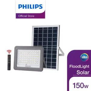 Philips Lighting Essential SmartBright Solar Flood Light BVC080 1500lm โคมไฟเอนกประสงค์ พร้อมแผงโซลาร์และรีโมทควบคุม 150 วัตต์