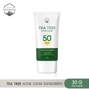 Naturista  ครีมกันแดด ปกป้องผิวTEA TREE ACNE CLEAR FACE SUNSCREEN SPF50+ PA++++